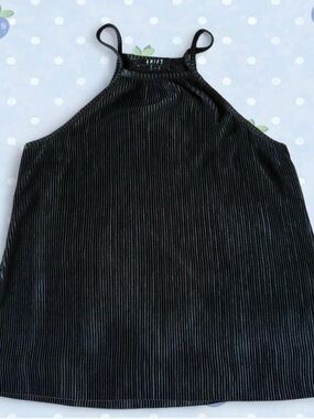 Shift black pinstripe tank top size S